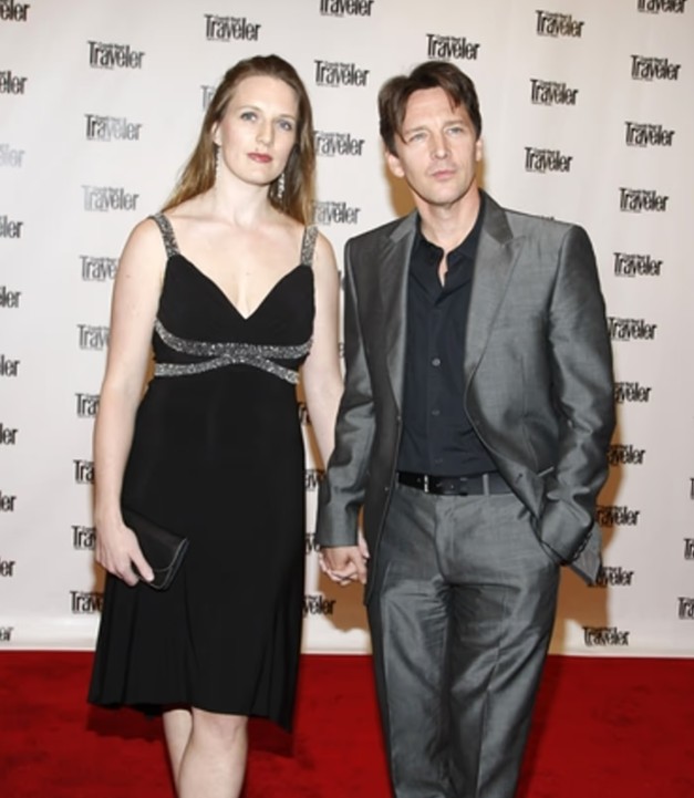 Andrew McCarthy and his wife, Dolores Rice, at an event in 2008