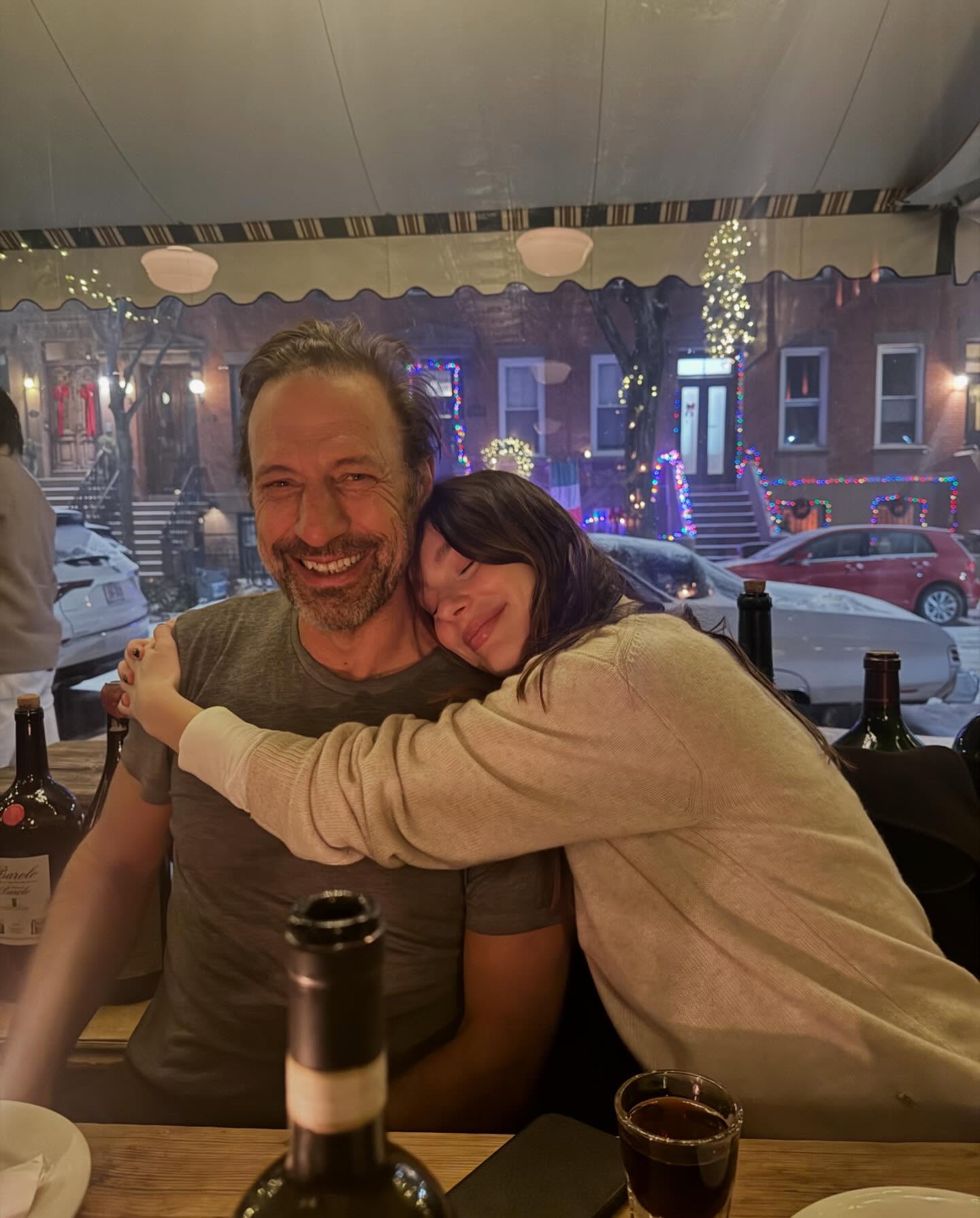 Camila Morrone celebrating holidays with her father Maximo Morrone