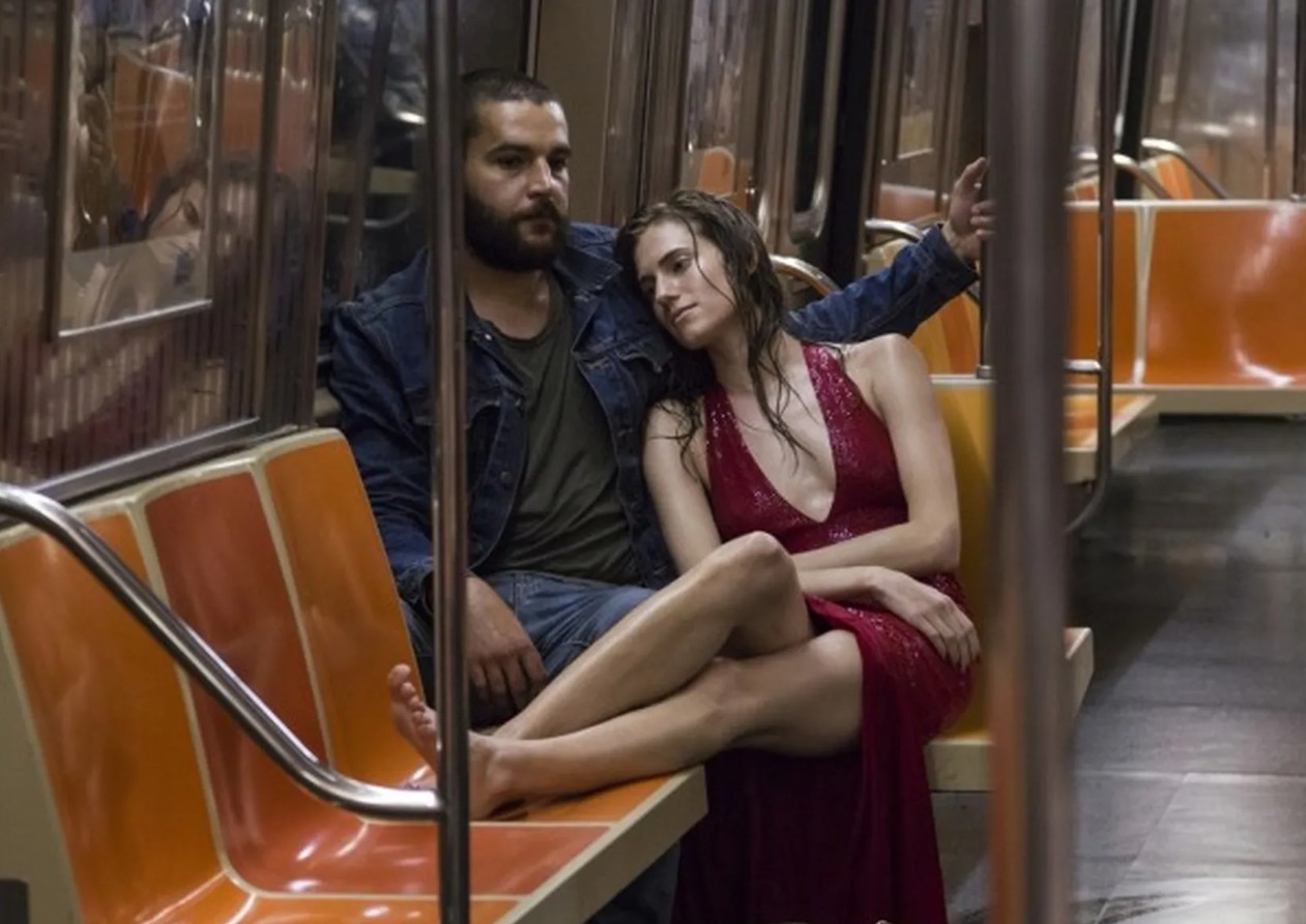 Christopher Abbott alongside his co-star Allison Williams in the HBO series 'Girls'