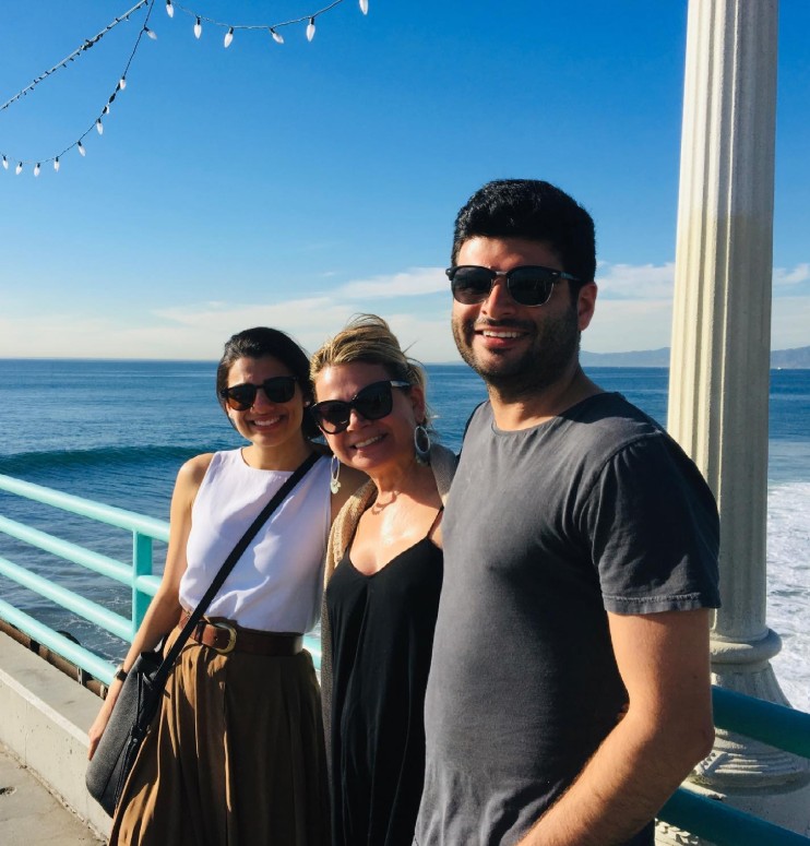 Claudia Doumit with her mother, Mary Zavaglia, and brother, James Doumit