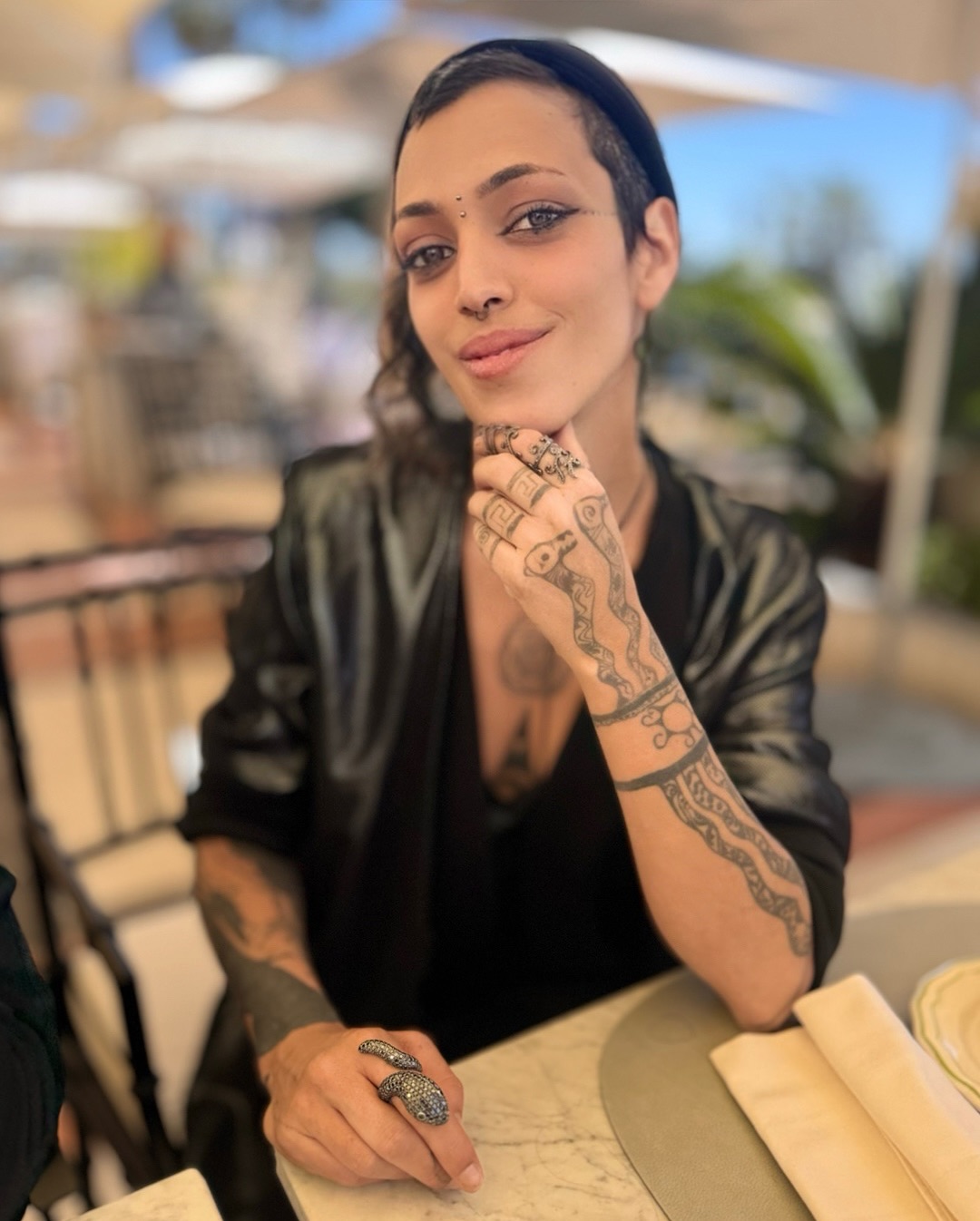 Jade Oukid at the Cannes Film Festival in France for ‘Sirāt’