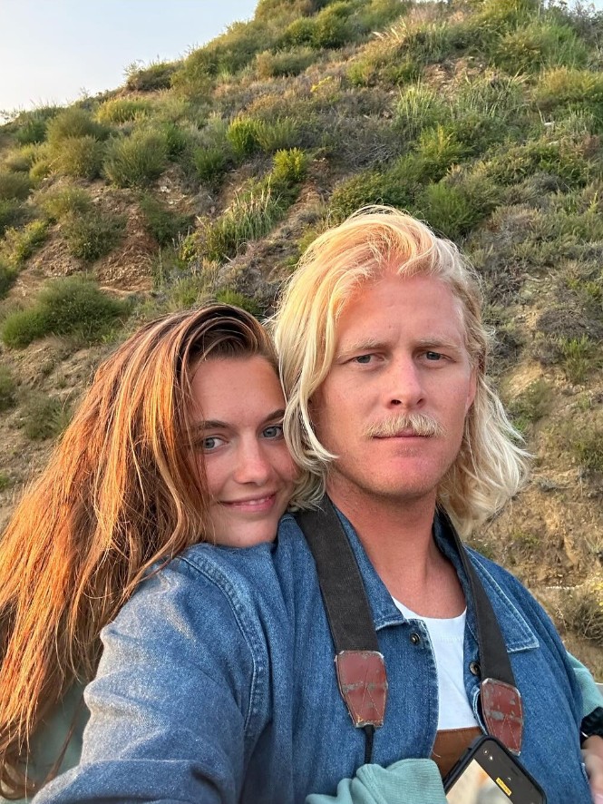 Chloe East with her husband Ethan Precourt